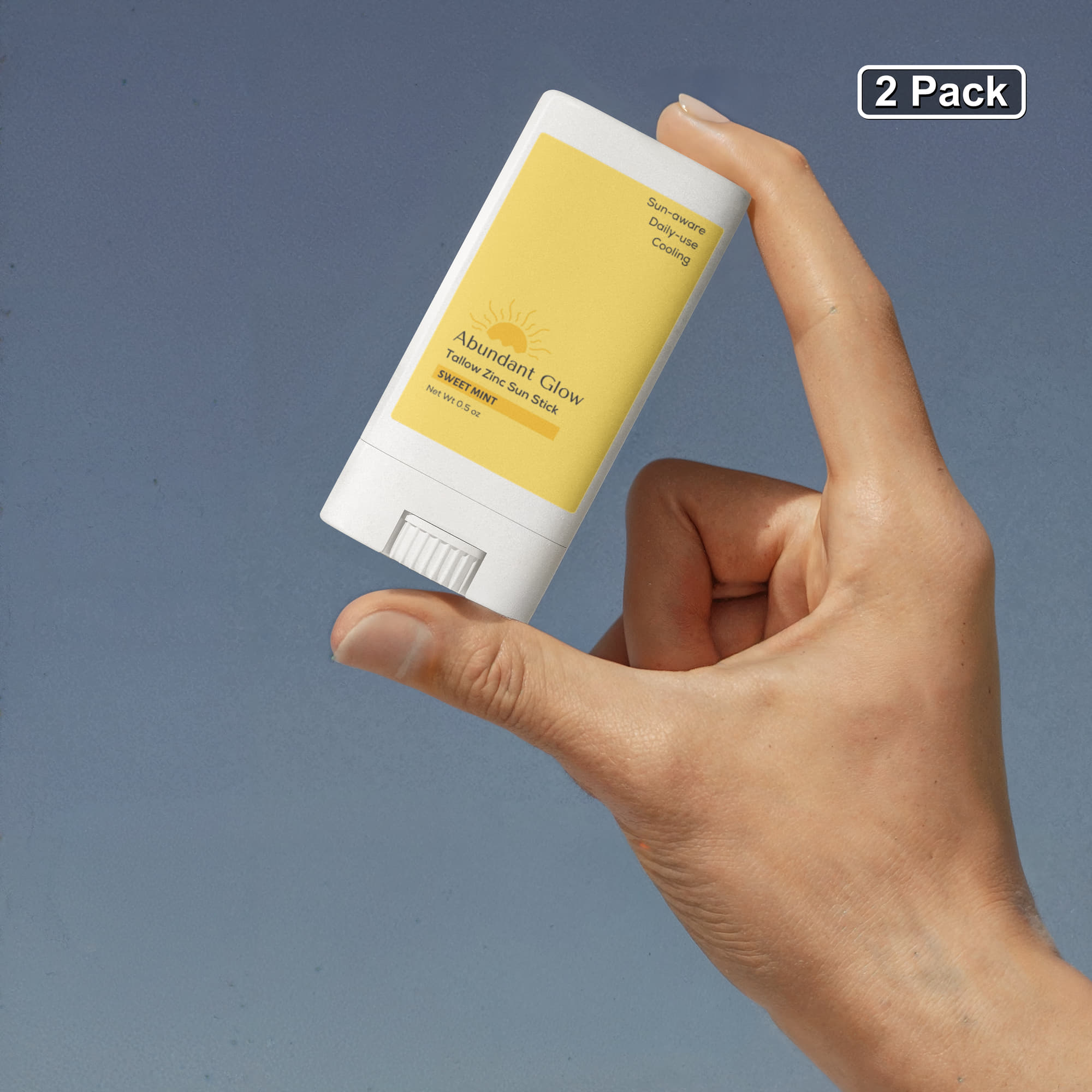 2 Pack Tallow Zinc Sun Stick