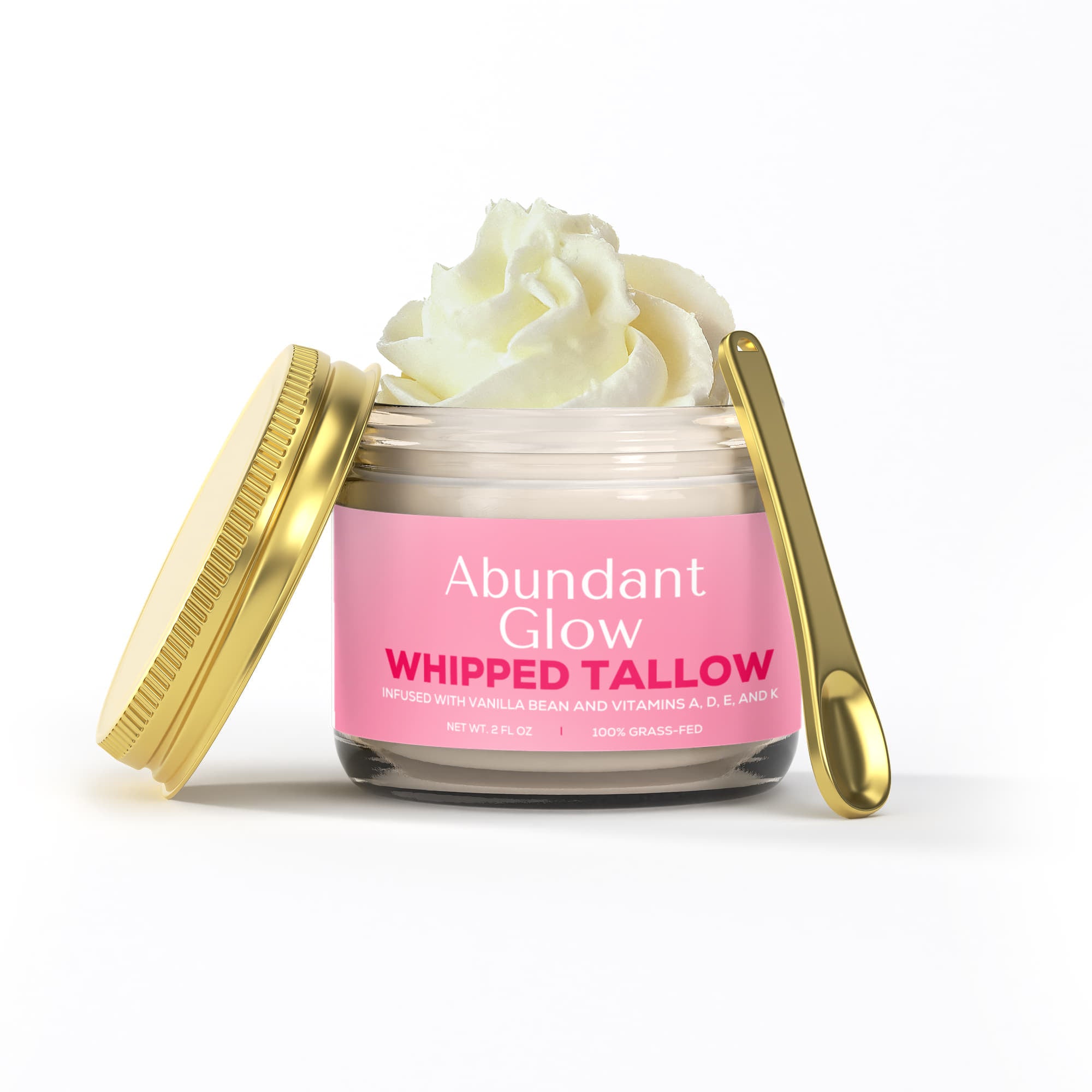 Whipped Grass-Fed Tallow Balm with Vanilla Bean
